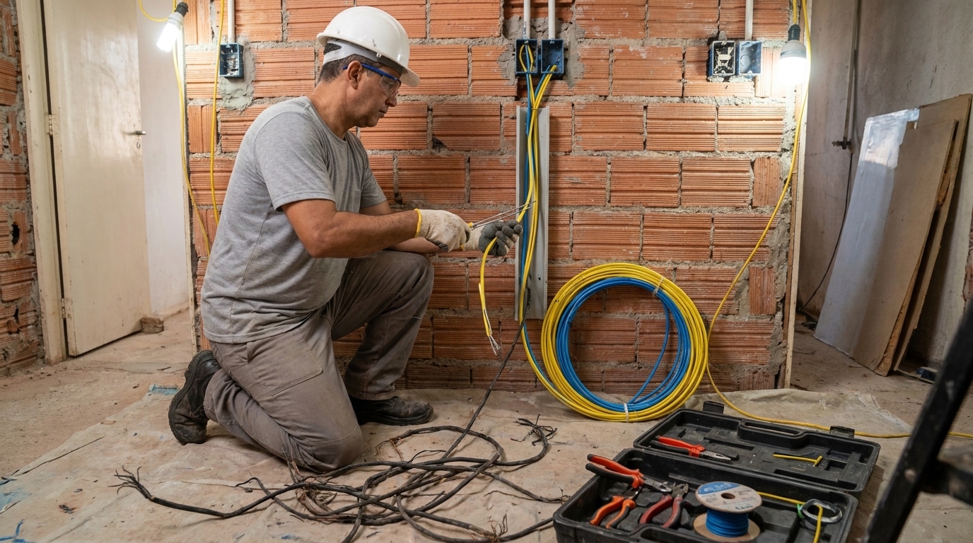 Adequação de Fiação no Centro, Suzano‑SP
