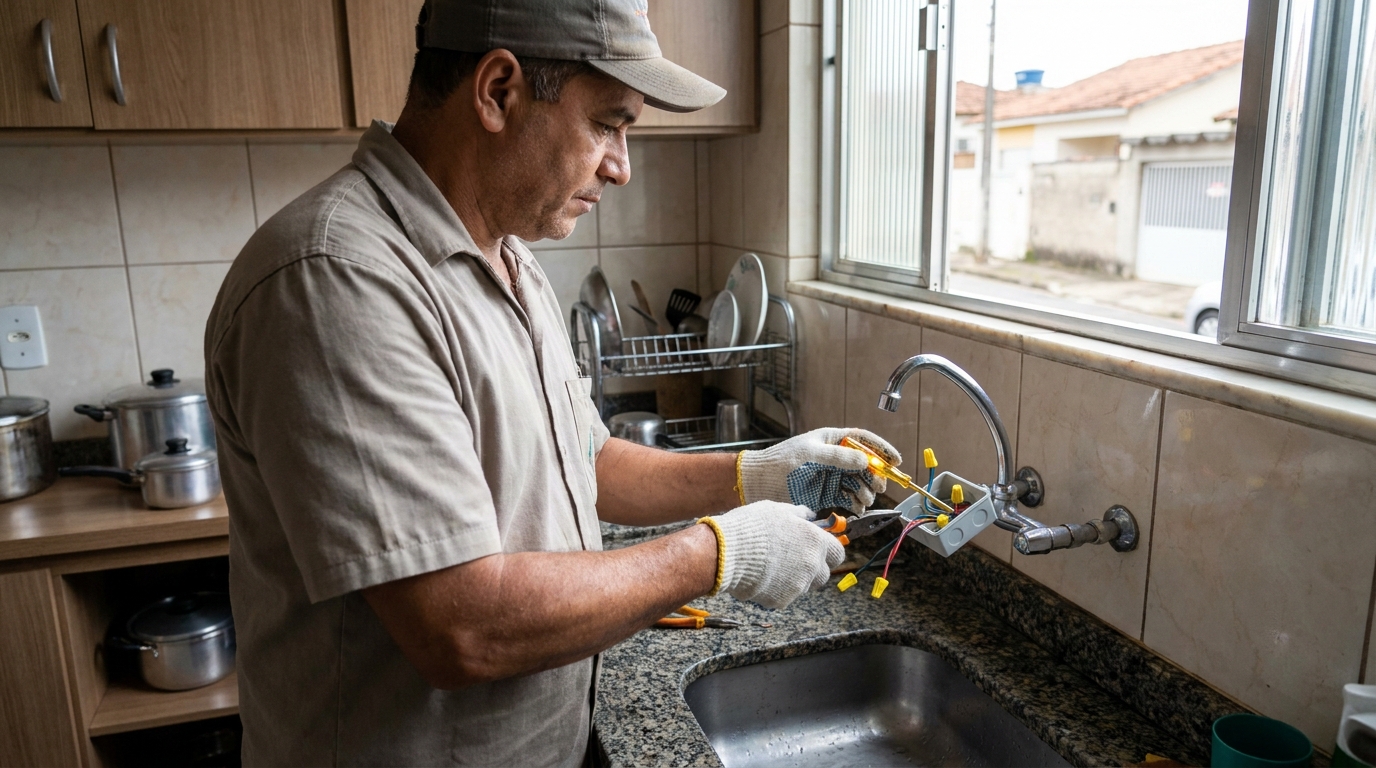 Adequação de Ponto Elétrico em Baruel, Suzano‑SP