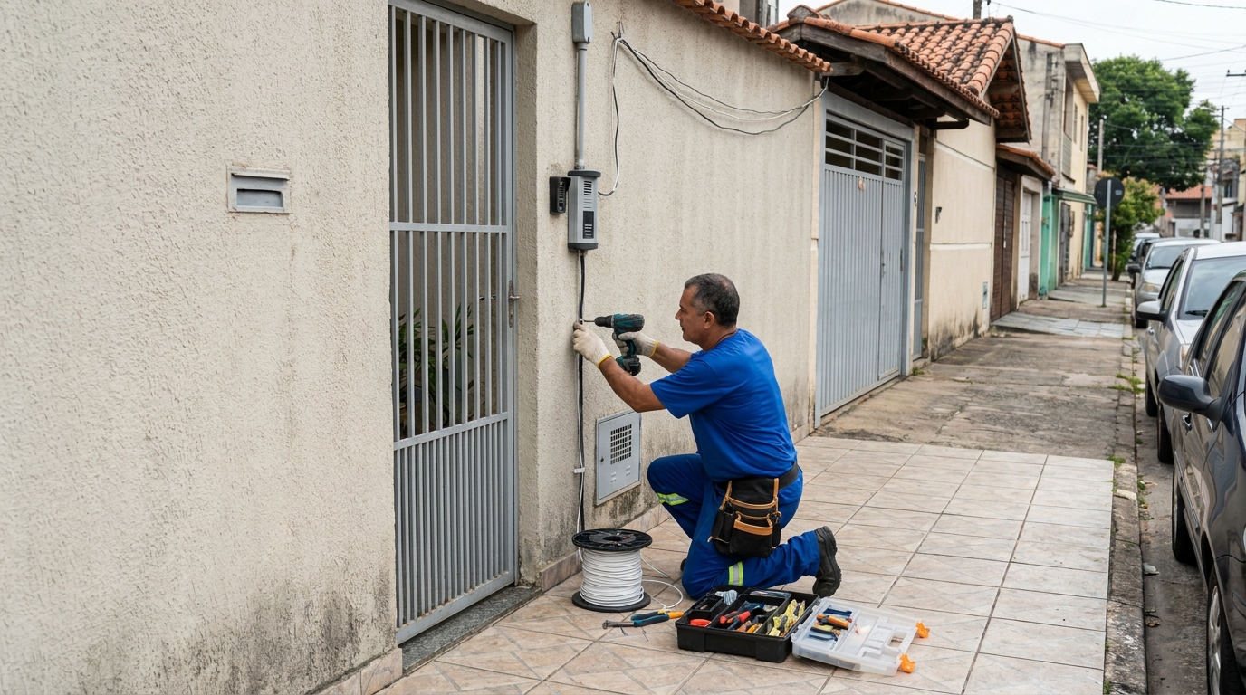 Instalação em Condomínios no Parque Alvorada, Suzano‑SP
