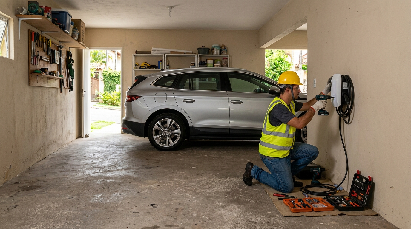 Instalação em Garagem ou Condomínio no Parque Samambaia, Suzano‑SP