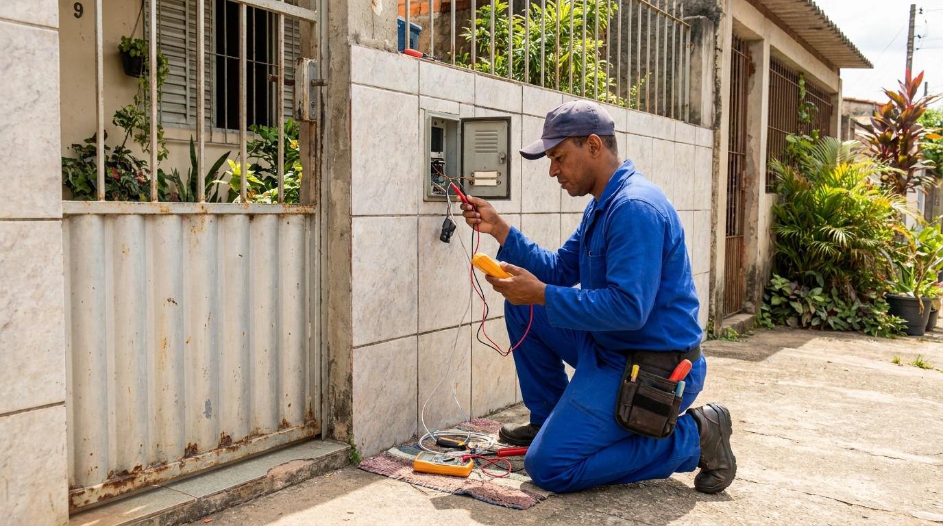 Manutenção de Sistema na Chácara Miguel Badra, Suzano‑SP