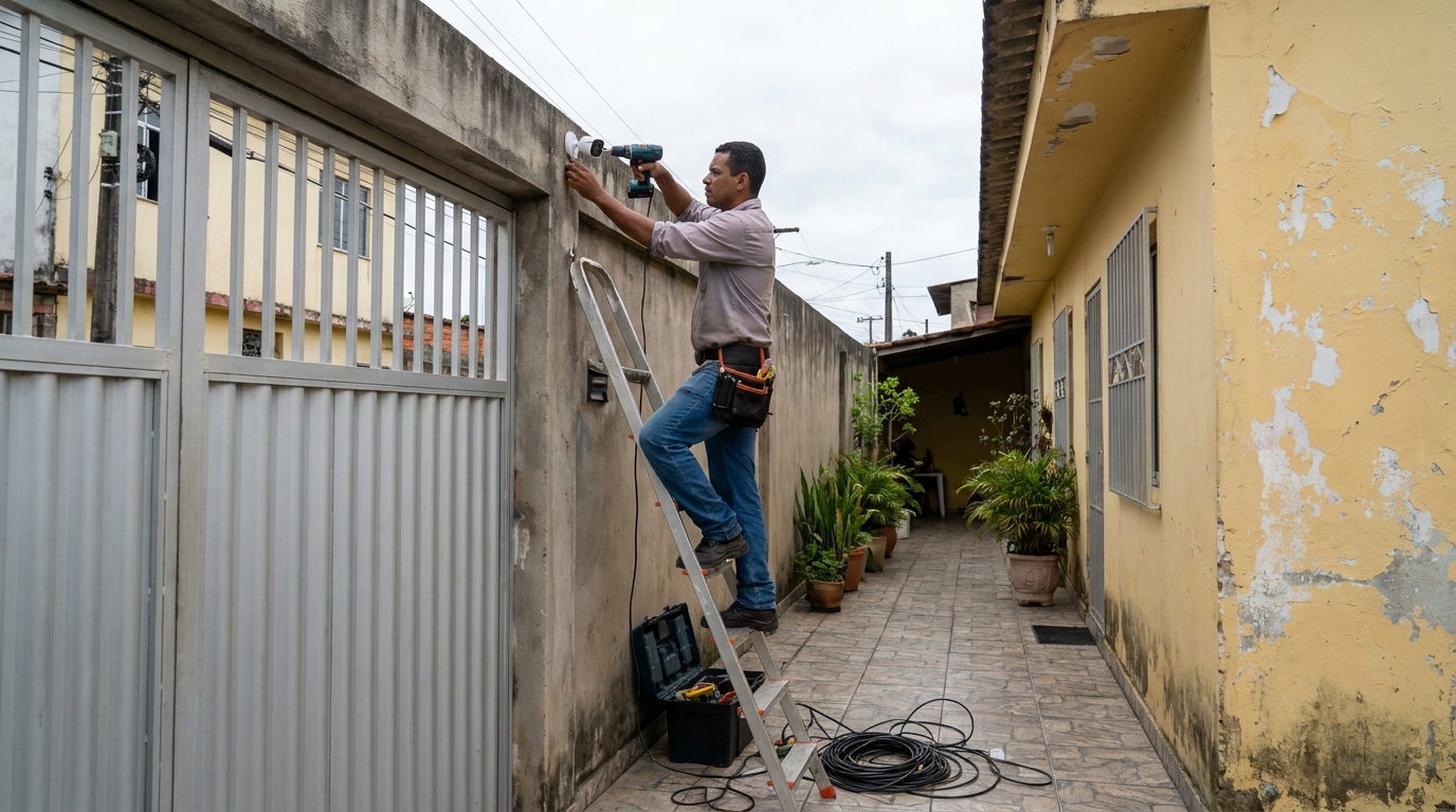 Passagem de Cabeamento no Centro, Suzano‑SP