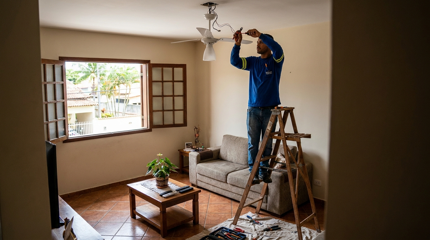 Reforço de Suporte no Teto na Vila Cabrera, Suzano‑SP