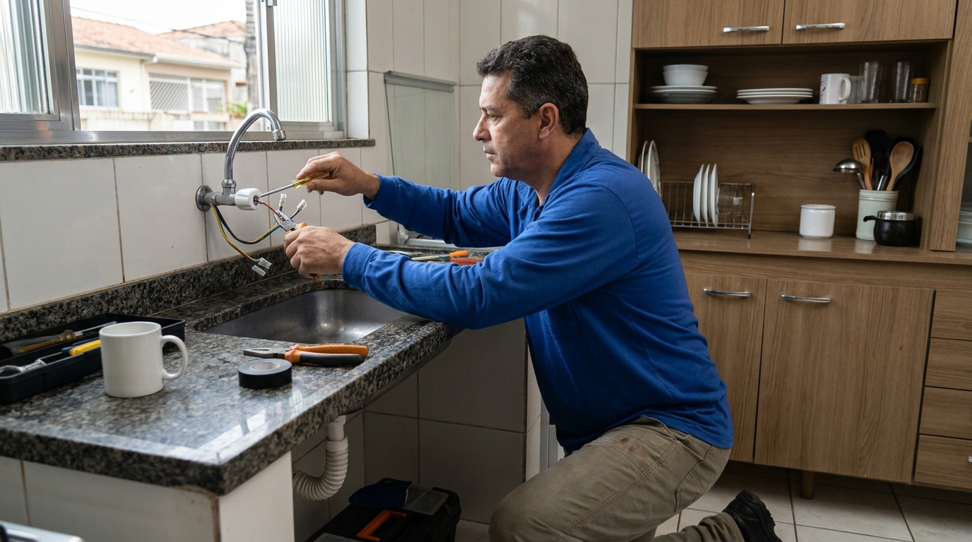 Reparo em Torneira Elétrica em Baruel, Suzano‑SP